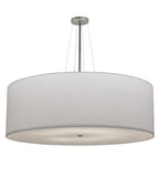 48"W Cilindro White Textrene Contemporary Pendant