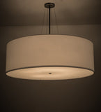 48"W Cilindro White Textrene Contemporary Pendant