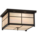 17"Sq Mission Outdoor Flushmount