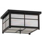 17"Sq Mission Outdoor Flushmount