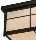 17"Sq Mission Outdoor Flushmount