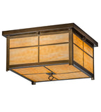 17"Sq Mission Outdoor Flushmount
