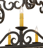 66"L Carlotta 16 Lt Victorian Oblong Chandelier