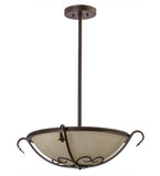 24"W Alaine Victorian Semi-Flushmount