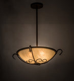 24"W Alaine Victorian Semi-Flushmount