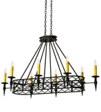 55"L Top Ridge 8 Lt Rustic Lodge Chandelier