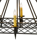 55"L Top Ridge 8 Lt Rustic Lodge Chandelier
