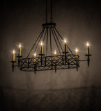 55"L Top Ridge 8 Lt Rustic Lodge Chandelier