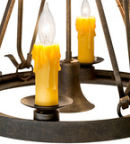 18"W Lakeshore Lodge 4 Lt W/Downlight Chandelier