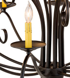 48"W Sienna 15 Lt Two Tier Victorian Chandelier