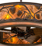 45"W Whispering Pines Chandel-Air Ceiling Fan