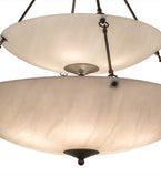 36"W Cypola 2 Tier Inverted Contemporary Pendant