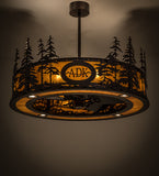 45"W Personalized Tall Pines Chandel-Air Fan