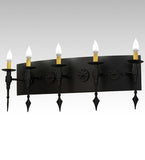 36"W Warwick 5 Lt Vanity Wall Sconce