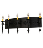 36"W Warwick 5 Lt Vanity Wall Sconce