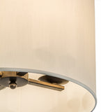 21"W Cilindro Textrene Contemporary Fabric Pendant