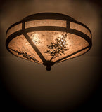 16"W Tamarack Flushmount