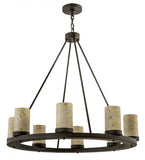 48"W Loxley Jadestone 16 Lt Contemporary Chandelier