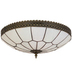 20"W Vincent Honeycomb Victorian Flushmount