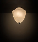 14"W Ovum Aquinum Victorian Flushmount