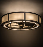 44"W Smythe Craftsman Chandel-Air Ceiling Fan