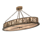 48"L Mountain Pine Oblong Semi-Flushmount