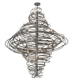 60"W Cyclone 36 Lt Contemporary Chandelier
