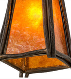 8"Sq Sticks Lodge Pendant