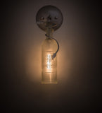 5"W Personalized Grapevine Wine Bottle Wall Sconce