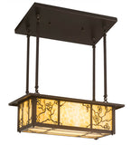 24"L Foliage Kitchen Island Lighting
