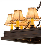 51"L Mezek 18 Lt Oblong Chandelier