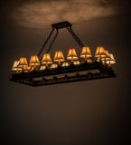 51"L Mezek 18 Lt Oblong Chandelier