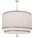 48"W Cilindro 2 Tier Textrene Modern Pendant