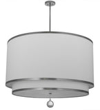 48"W Cilindro 2 Tier Textrene Modern Pendant