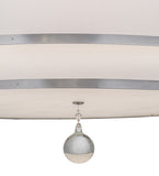 48"W Cilindro 2 Tier Textrene Modern Pendant