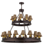 51"W Sullivan Ranch 27 Lt Two Tier Southwest Chandelier