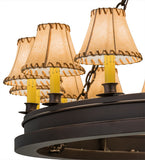 51"W Sullivan Ranch 27 Lt Two Tier Southwest Chandelier