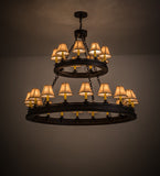 51"W Sullivan Ranch 27 Lt Two Tier Southwest Chandelier