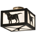 12"Sq Labrador Retriever Flushmoun