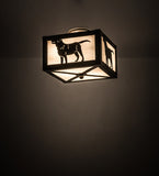 12"Sq Labrador Retriever Flushmoun