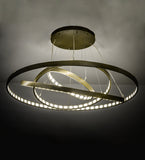 60"W Anillo Cascading Modern Chandelier