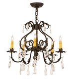 24"W Chantilly 5 Lt Victorian Chandelier