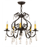 24"W Chantilly 5 Lt Victorian Chandelier