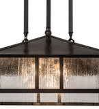 18"Sq Double Bar Mission Pendant