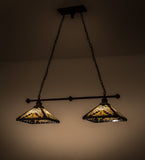 44"L Nuevo Mission 2 Lt Southwest Tiffany Island Pendant