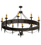 66"W Calandra 10 Lt Gothic Rustic Lodge Chandelier