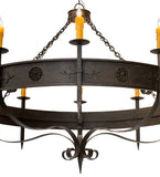 66"W Calandra 10 Lt Gothic Rustic Lodge Chandelier