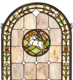 23"W X 40"H Lamb of God Stained Glass Window