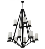 60"W Galen 12 Lt Modern Chandelier