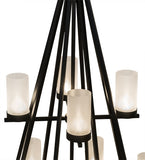 60"W Galen 12 Lt Modern Chandelier